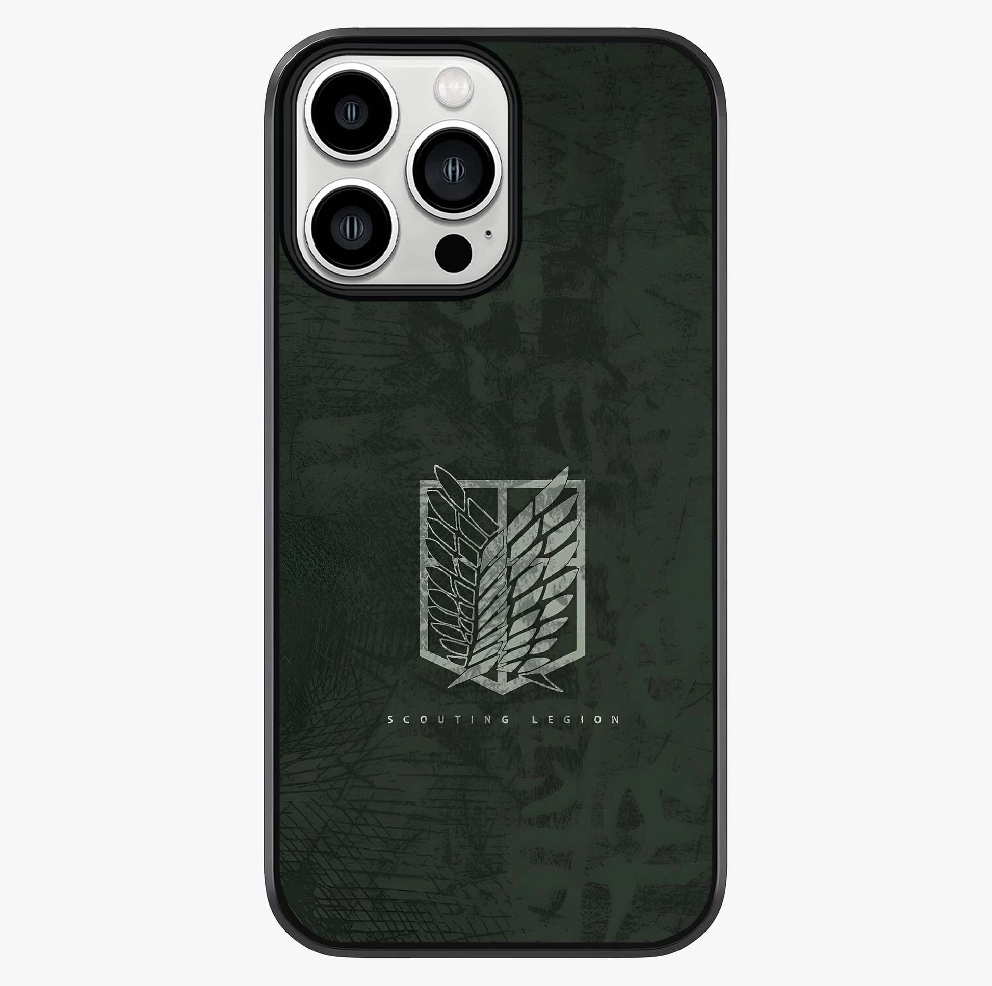 Wings Of Freedom Glass Case showing full back design in clean flat view with glossy glass finish.