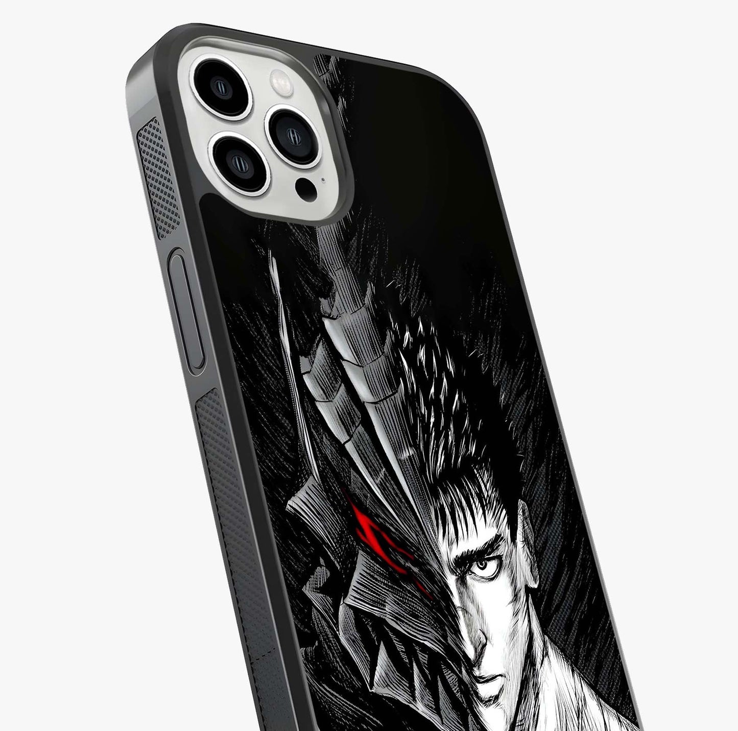 Berserker Blood Oath Glass Case captured at a warm angle highlighting gloss, texture and premium glass finish.