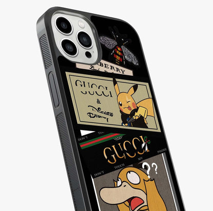 Gucci Play Mashup Glass Case captured at a warm angle highlighting gloss, texture and premium glass finish.