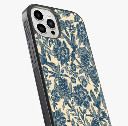 Heirloom Wild Bloom Glass Case captured at a warm angle highlighting gloss, texture and premium glass finish.