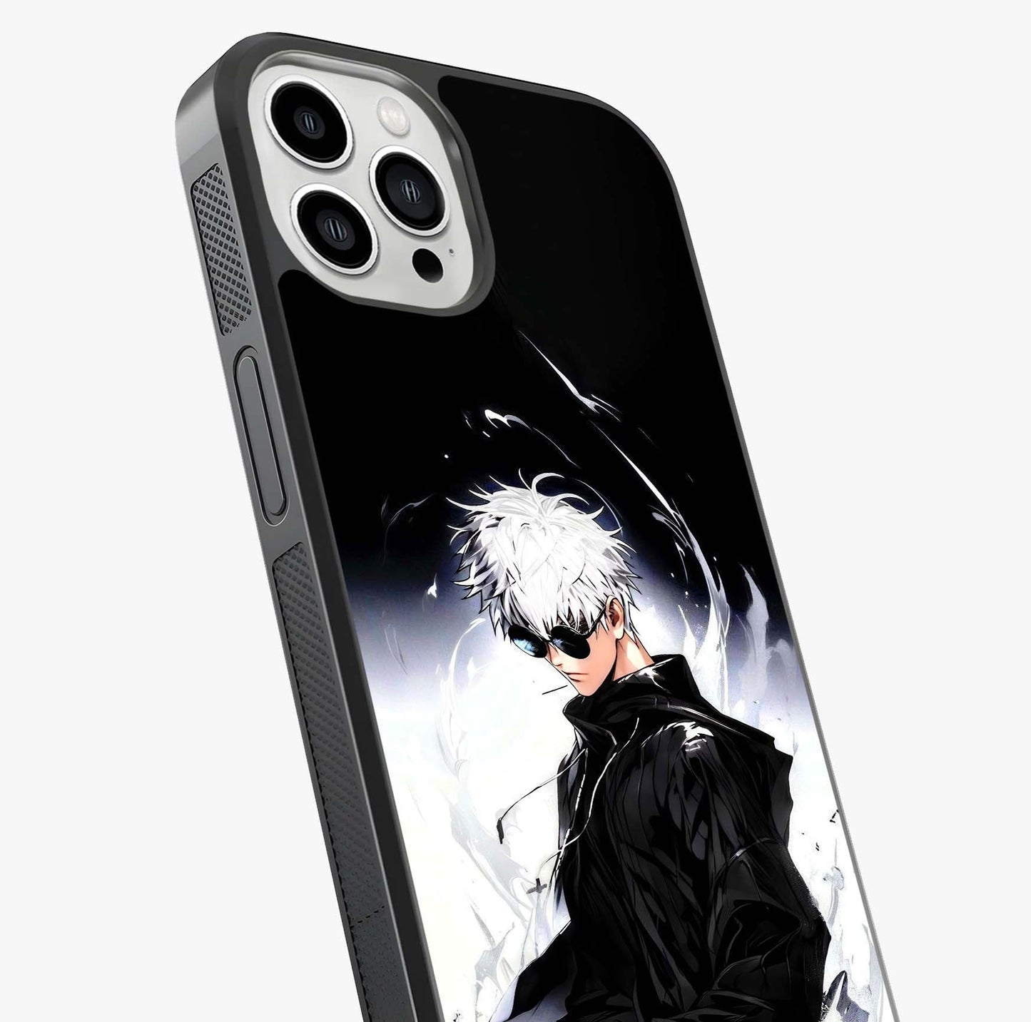Limitless Shadow King Glass Case captured at a warm angle highlighting gloss, texture and premium glass finish.