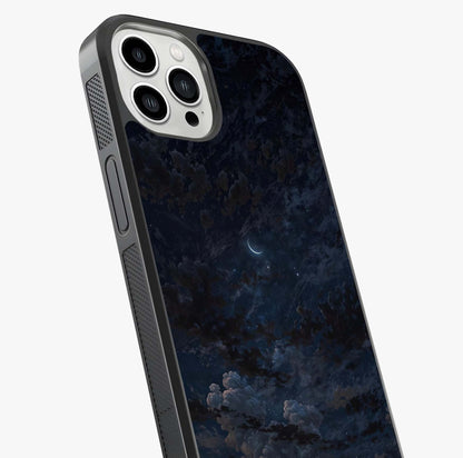 Lunar Veil Silence Glass Case captured at a warm angle highlighting gloss, texture and premium glass finish.