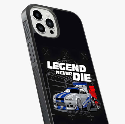Midnight Racing Legacy Glass Case captured at a warm angle highlighting gloss, texture and premium glass finish.