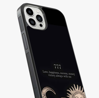 Mystic Victory Aura Glass Case captured at a warm angle highlighting gloss, texture and premium glass finish.