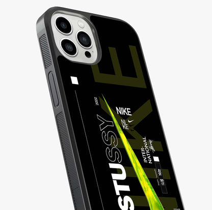 Neon Street Edition Glass Case captured at a warm angle highlighting gloss, texture and premium glass finish.