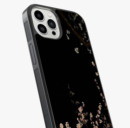 Petal Moon Light With Custom Name Glass Case captured at a warm angle highlighting gloss, texture and premium glass finish.