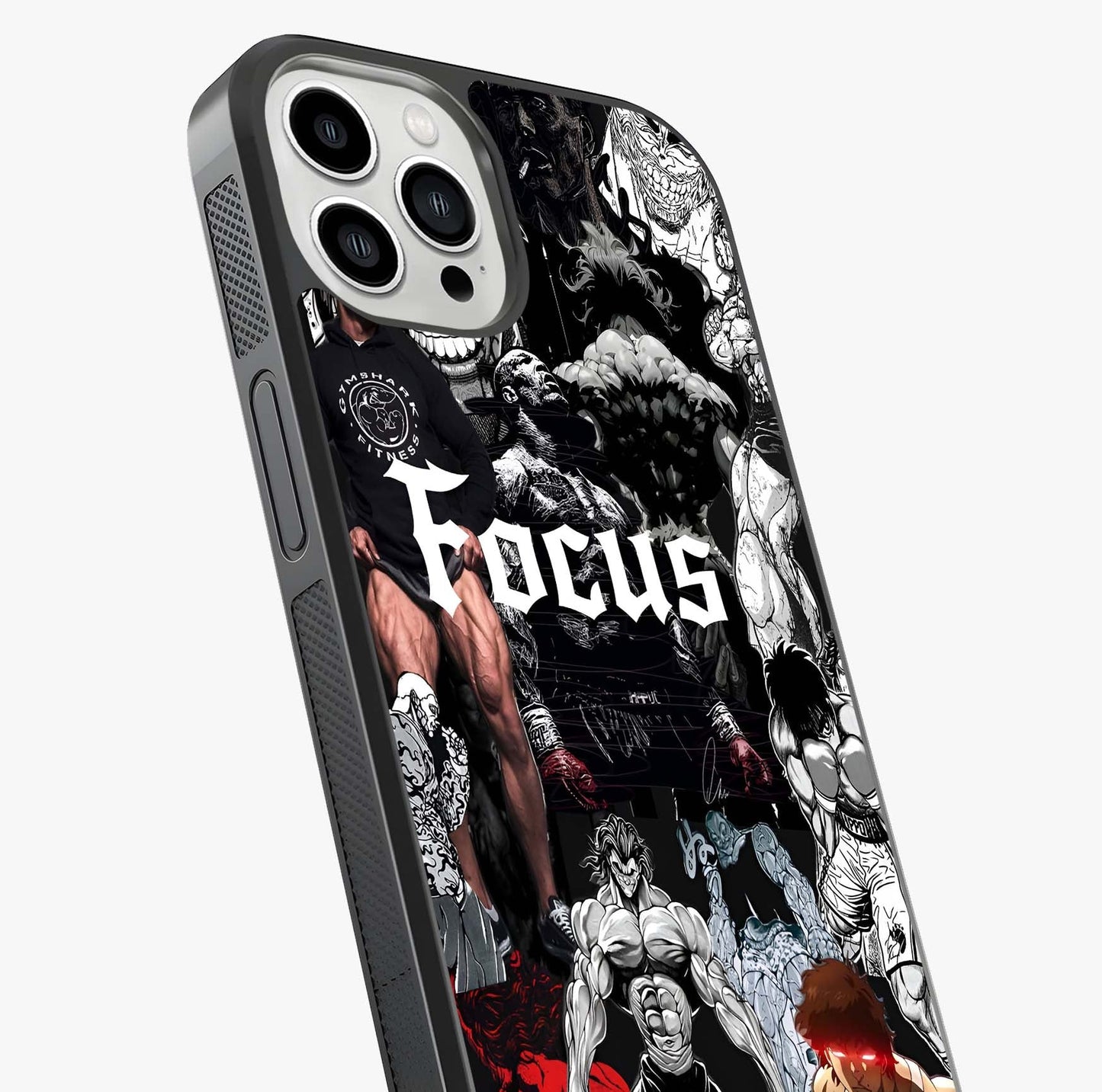 Relentless Power Focus Glass Case captured at a warm angle highlighting gloss, texture and premium glass finish.