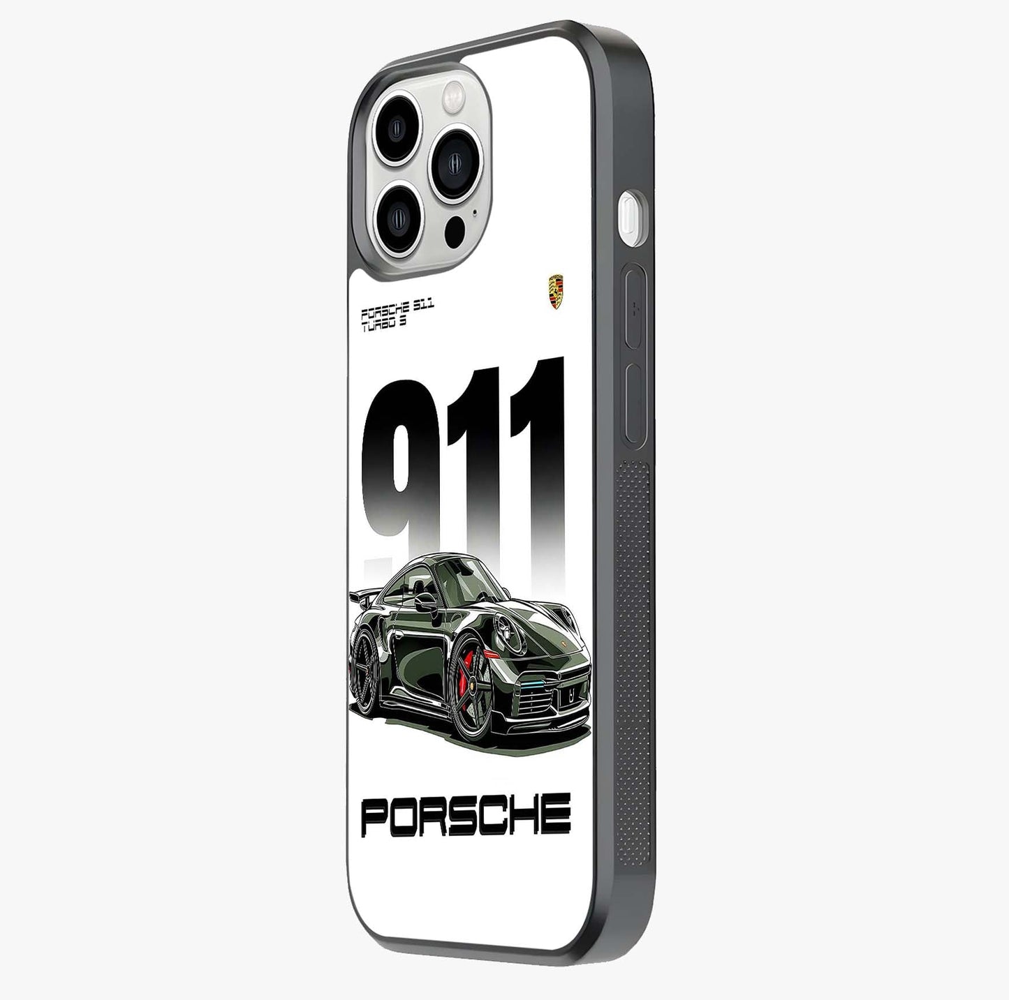 911 Turbo Dominance Glass Case photographed in natural light showing reflective finish and design depth.