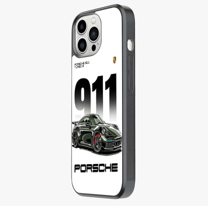 911 Turbo Dominance Glass Case photographed in natural light showing reflective finish and design depth.