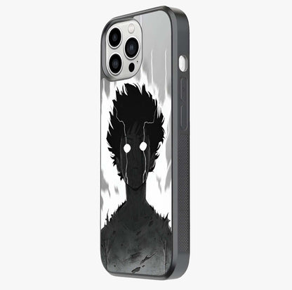 Awakened Inner Rage Glass Case photographed in natural light showing reflective finish and design depth.