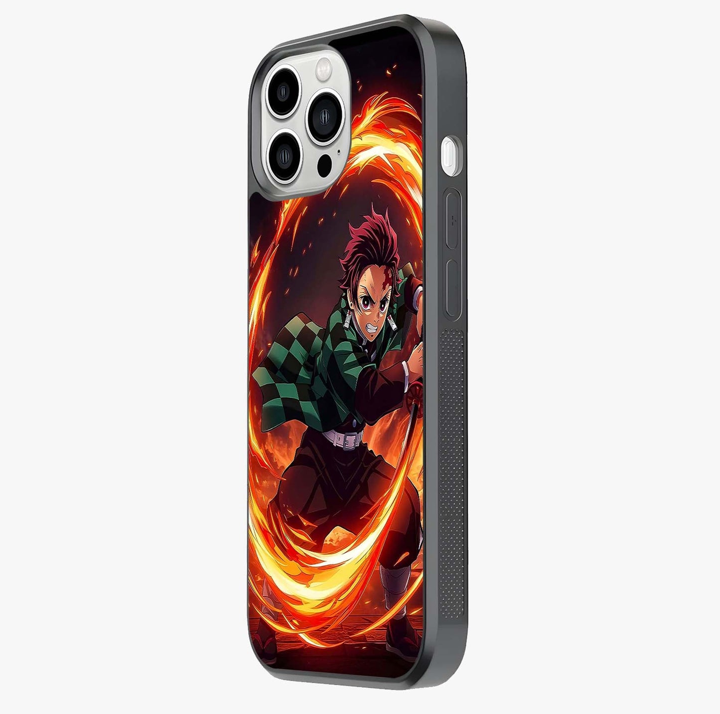 Blazing Sword Resolve Glass Case photographed in natural light showing reflective finish and design depth.