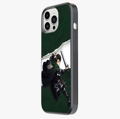 Emerald War Vanguard Glass Case photographed in natural light showing reflective finish and design depth.