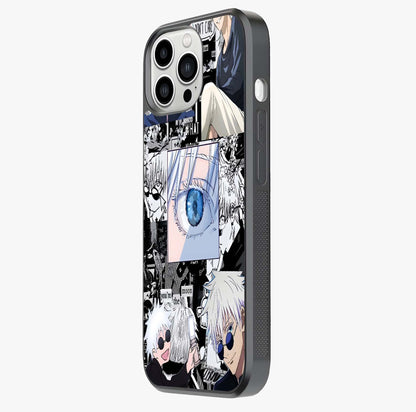 Infinity Sorcerer Chaos Glass Case photographed in natural light showing reflective finish and design depth.
