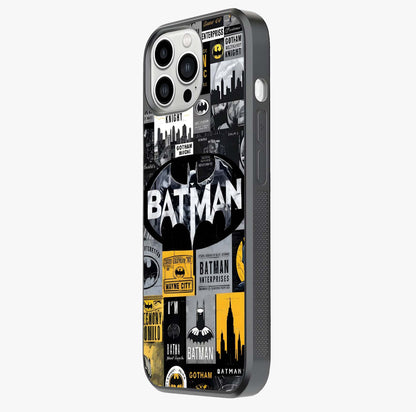 Knight Gotham Rise Glass Case photographed in natural light showing reflective finish and design depth.