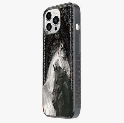 Majestic Ride Legacy Glass Case photographed in natural light showing reflective finish and design depth.