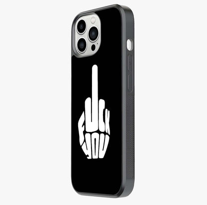 Rebel Mode On Glass Case photographed in natural light showing reflective finish and design depth.