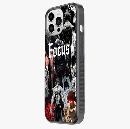 Relentless Power Focus Glass Case photographed in natural light showing reflective finish and design depth.