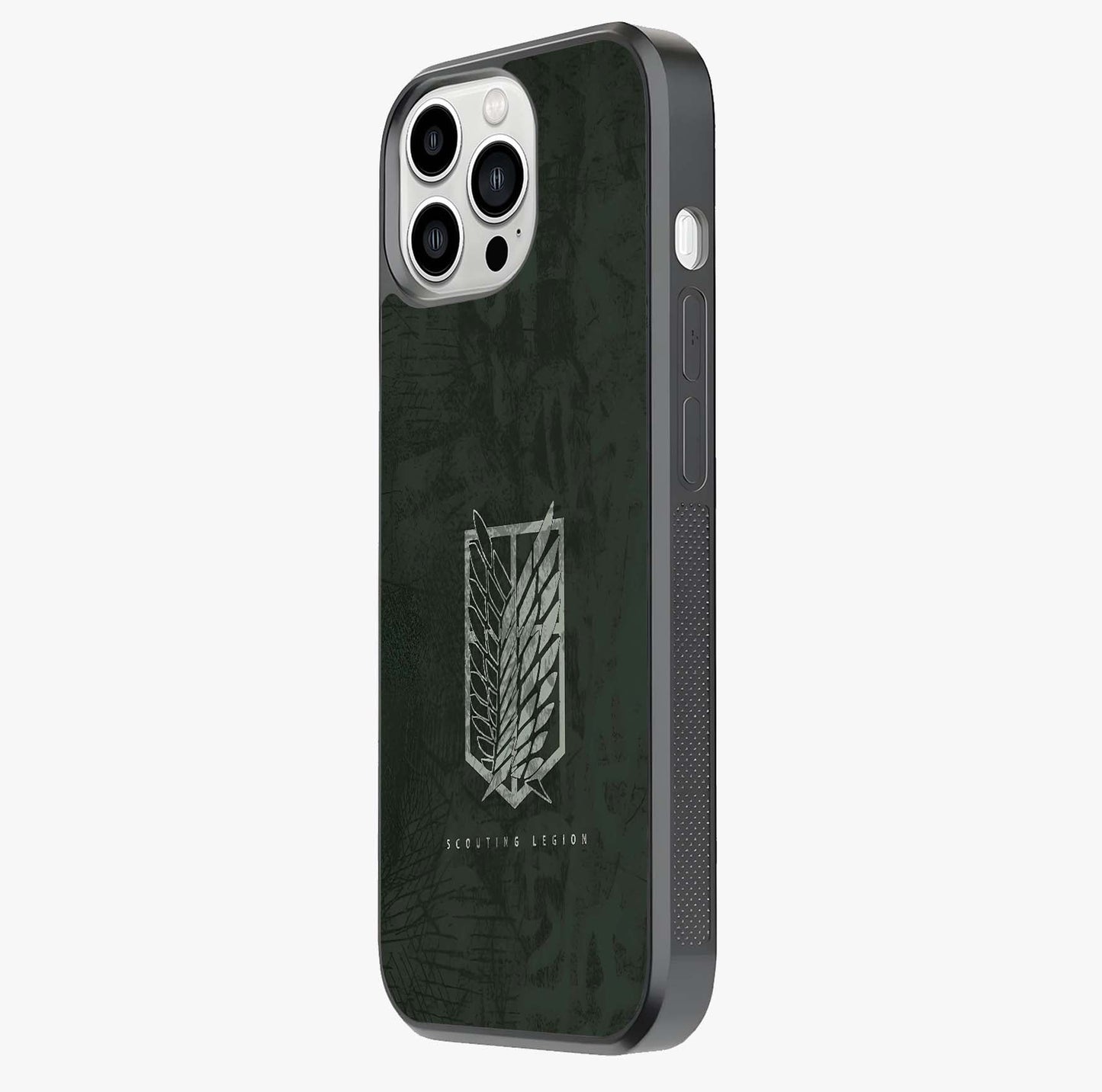 Wings Of Freedom Glass Case photographed in natural light showing reflective finish and design depth.