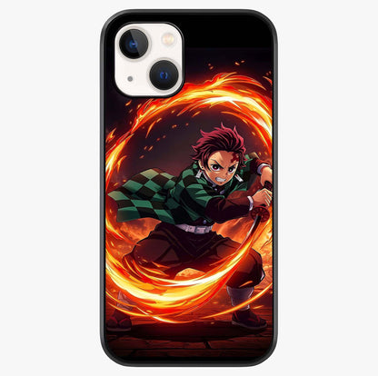Blazing Sword Resolve Glass Case showing full back design in clean flat view with glossy glass finish.