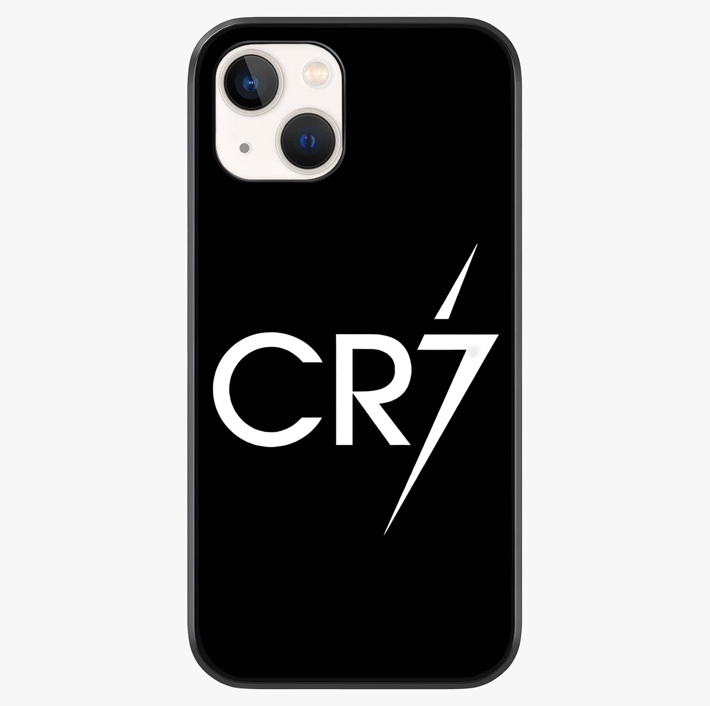 Cr7 Elite Strike Glass Case showing full back design in clean flat view with glossy glass finish.