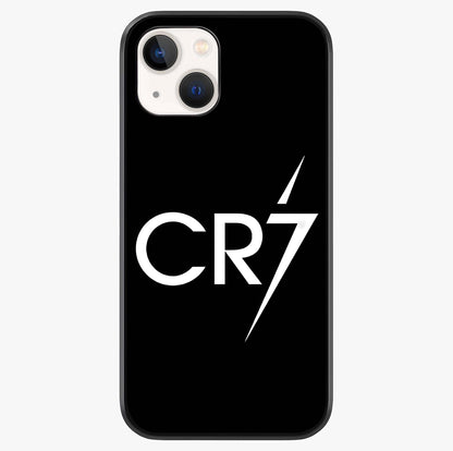Cr7 Elite Strike Glass Case showing full back design in clean flat view with glossy glass finish.