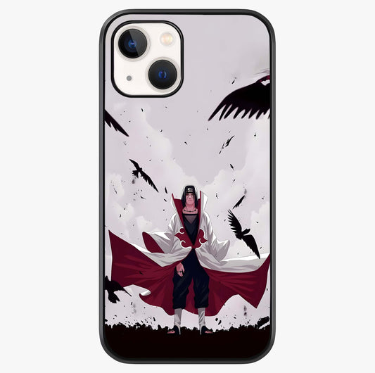 Crimson Crow Ascension Glass Case showing full back design in clean flat view with glossy glass finish.