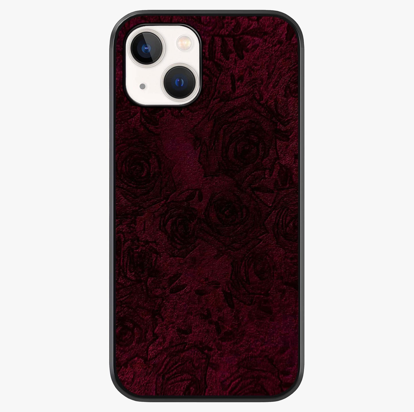 Crimson Fade Flow Glass Case showing full back design in clean flat view with glossy glass finish.