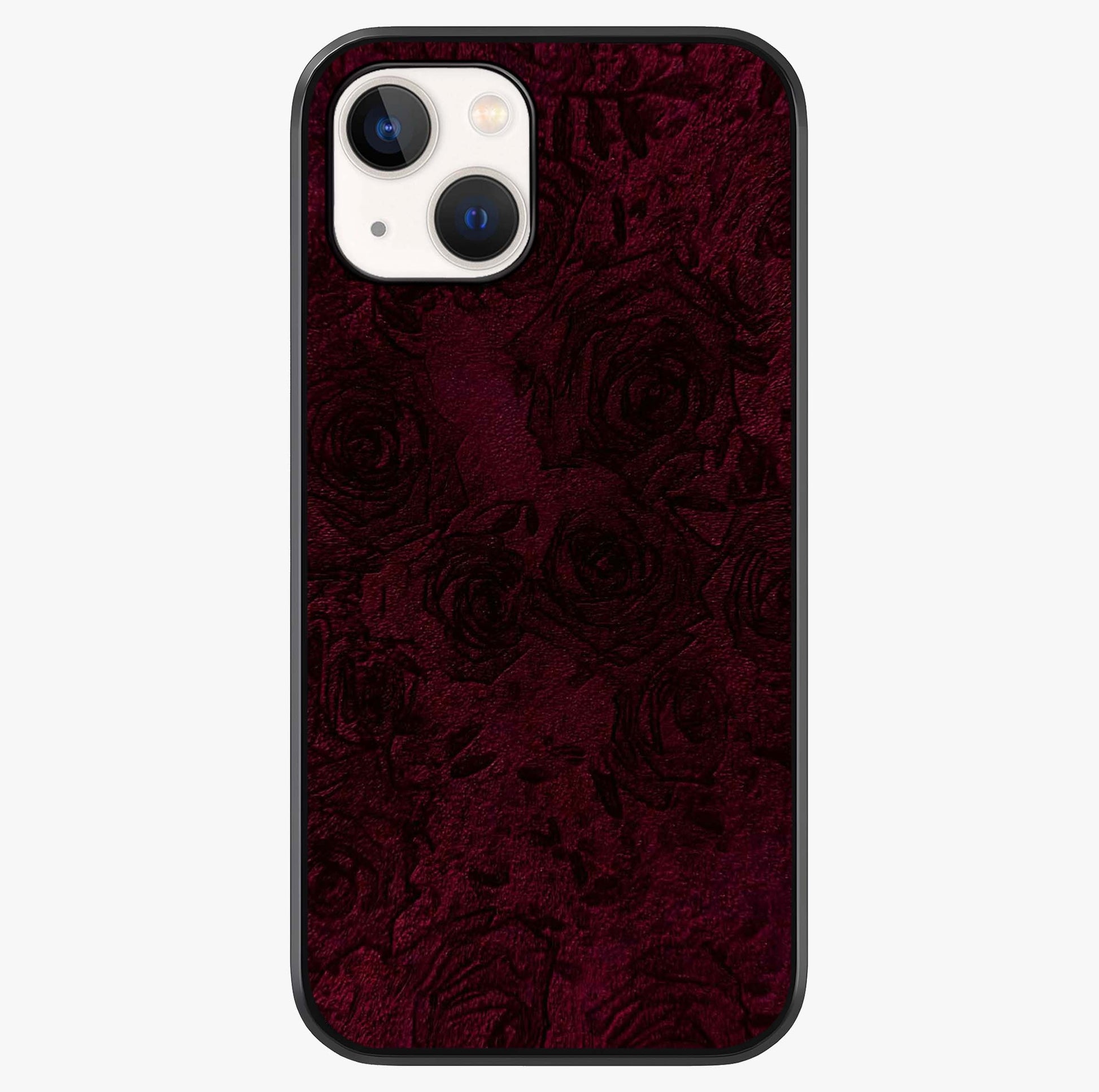 Crimson Fade Flow Glass Case showing full back design in clean flat view with glossy glass finish.