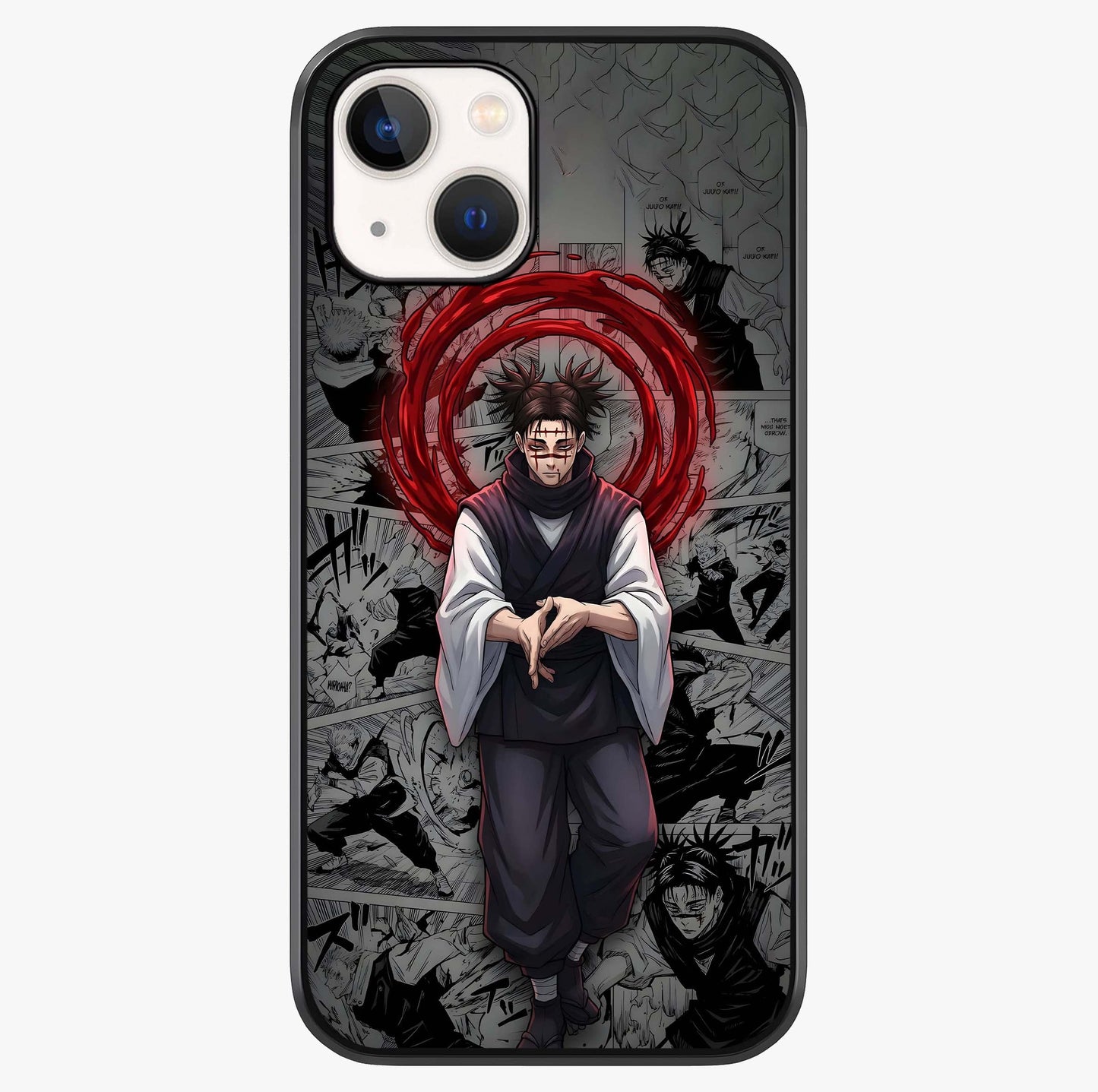 Cursed Ritual Ascension Glass Case showing full back design in clean flat view with glossy glass finish.