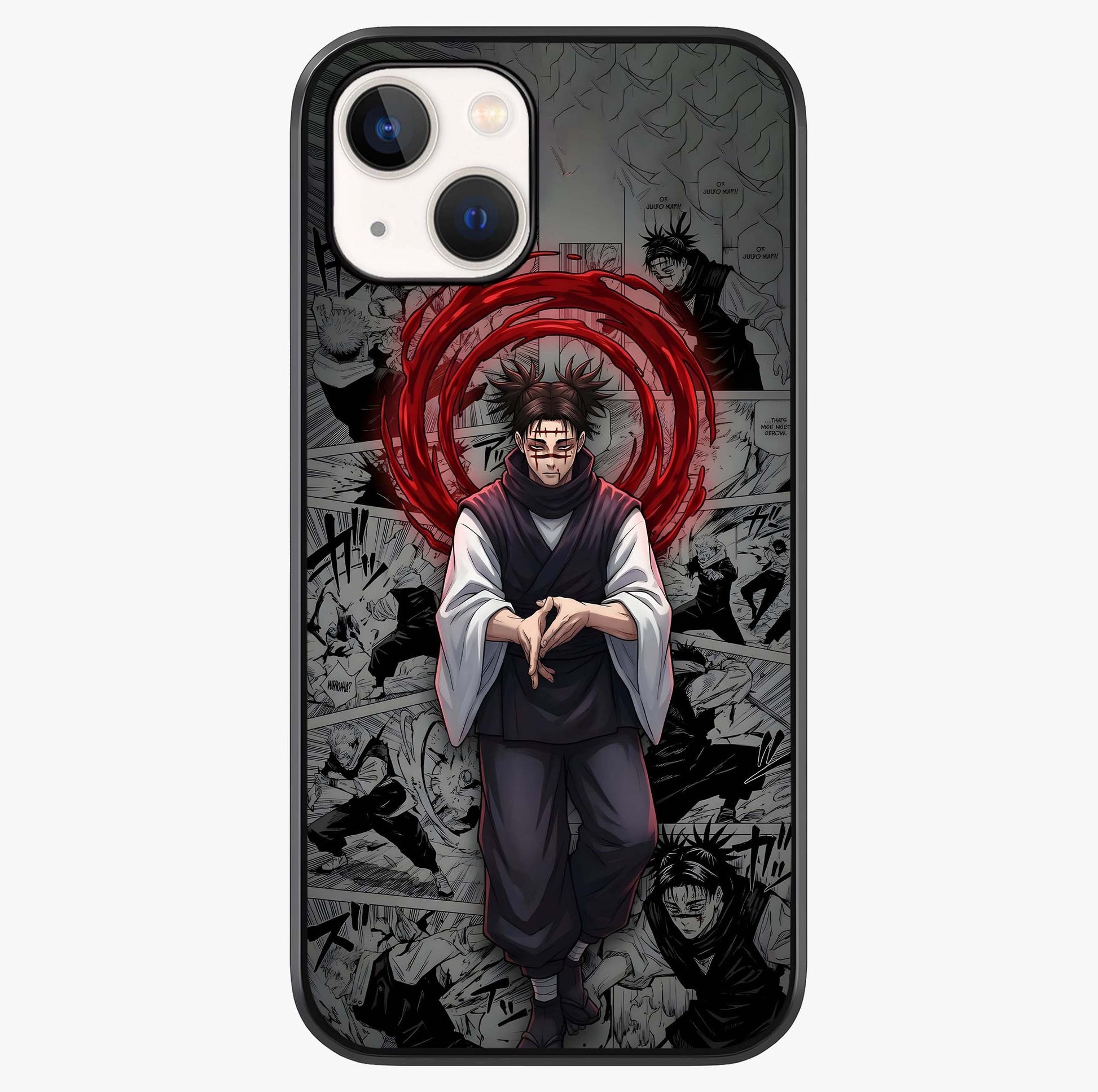 Cursed Ritual Ascension Glass Case showing full back design in clean flat view with glossy glass finish.