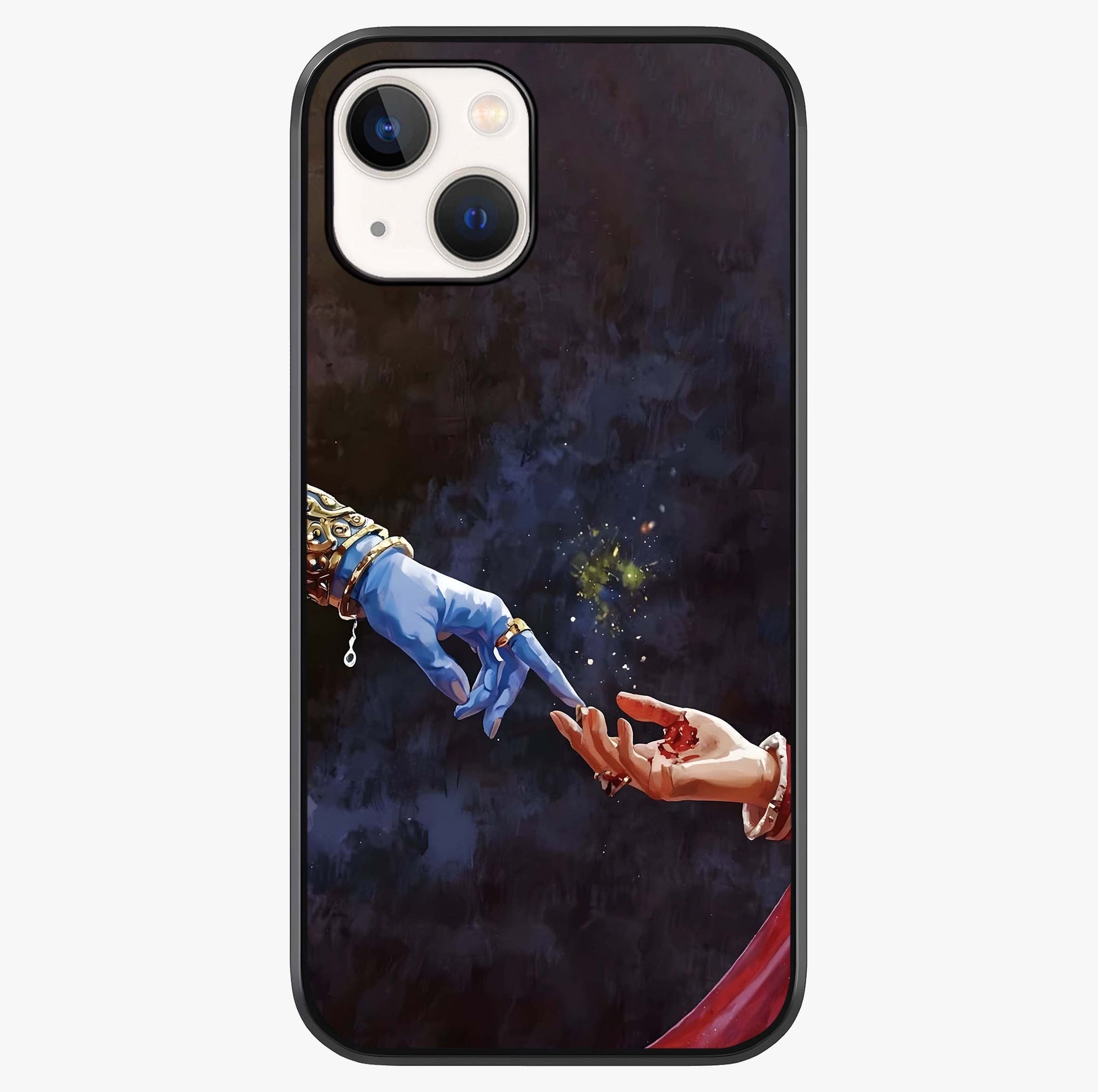 Divine Touch Eternal Glass Case showing full back design in clean flat view with glossy glass finish.