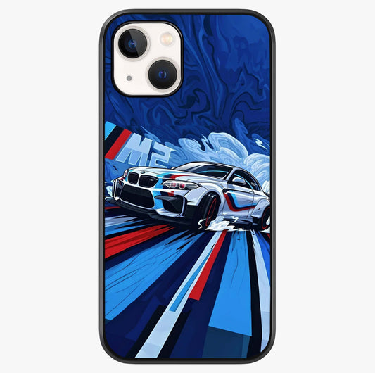 Drift Power Rush Glass Case showing full back design in clean flat view with glossy glass finish.