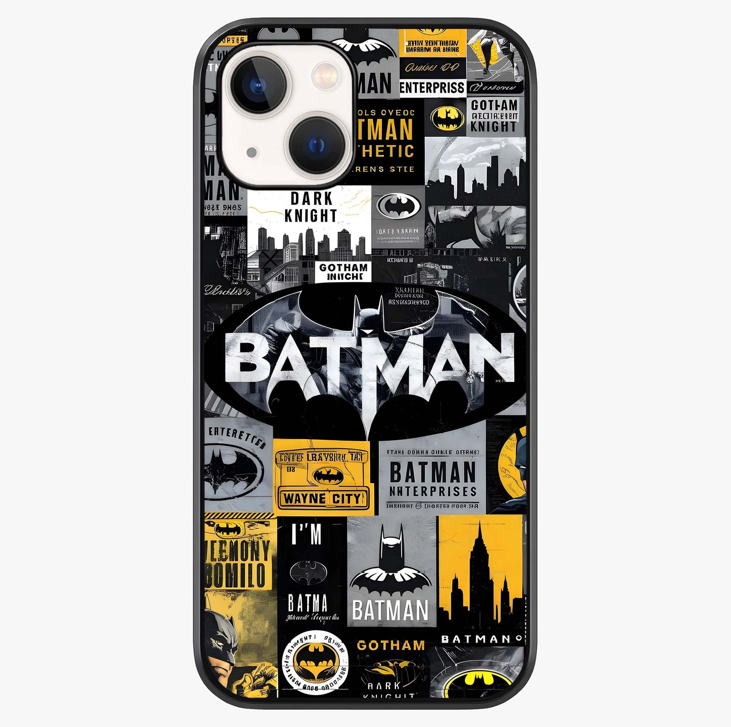 Knight Gotham Rise Glass Case showing full back design in clean flat view with glossy glass finish.