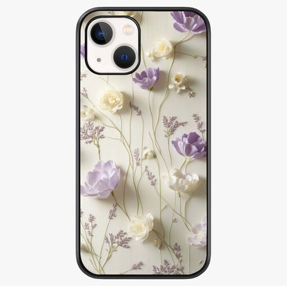 Lilac Breeze Harmony Glass Case showing full back design in clean flat view with glossy glass finish.