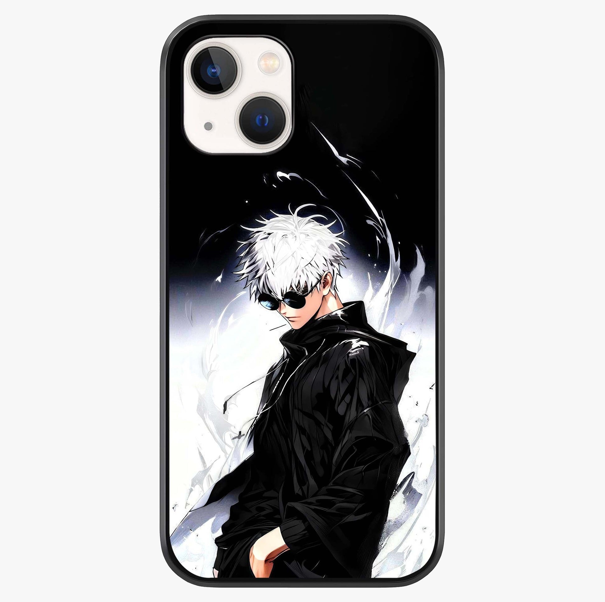 Limitless Shadow King Glass Case showing full back design in clean flat view with glossy glass finish.