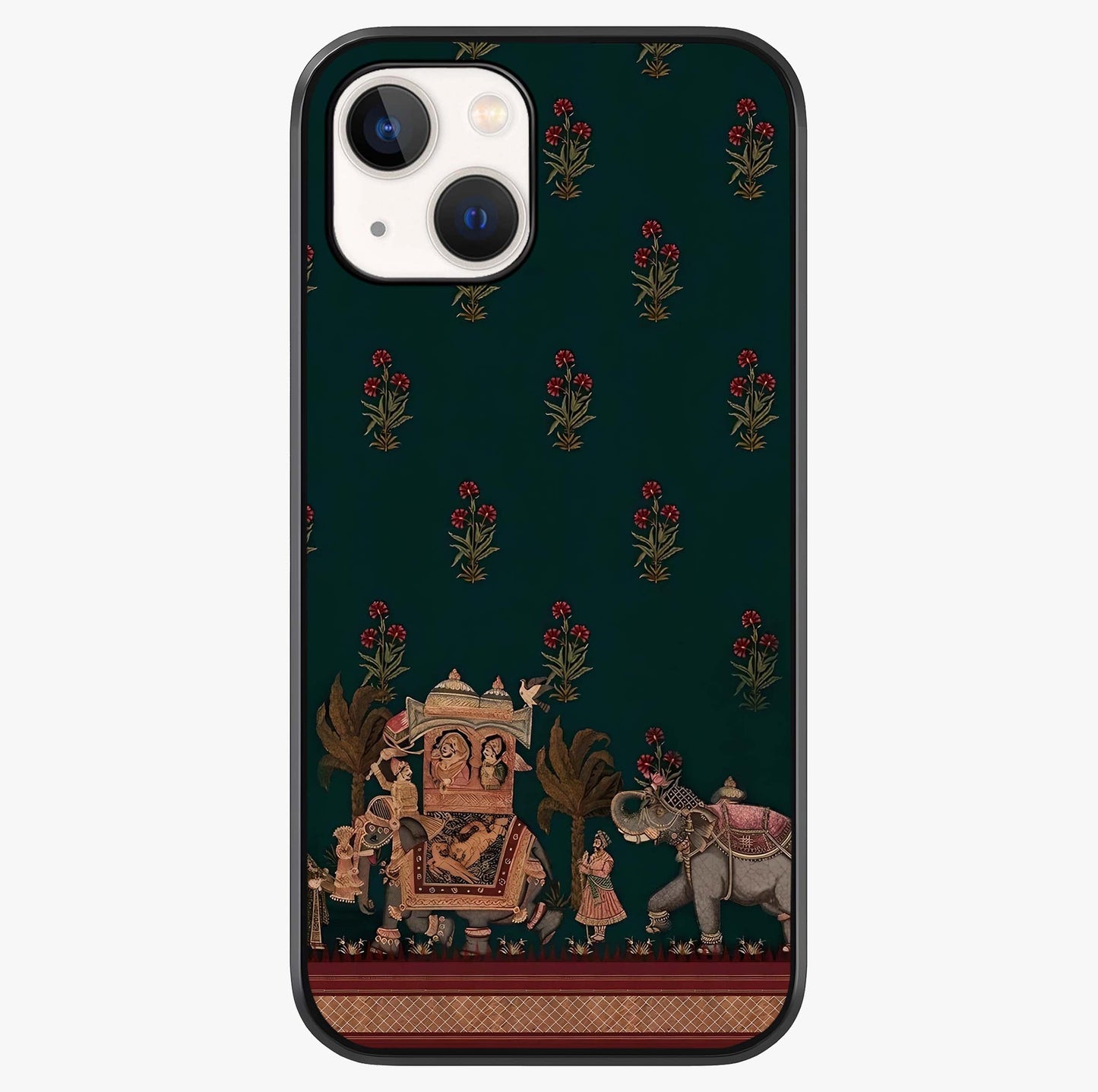 Macmerise Glass Case showing full back design in clean flat view with glossy glass finish.