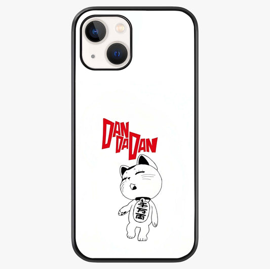 Playful Spirit Charm Glass Case showing full back design in clean flat view with glossy glass finish.