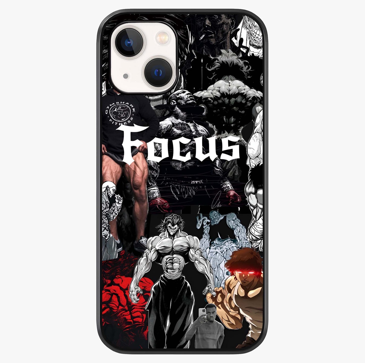 Relentless Power Focus Glass Case showing full back design in clean flat view with glossy glass finish.