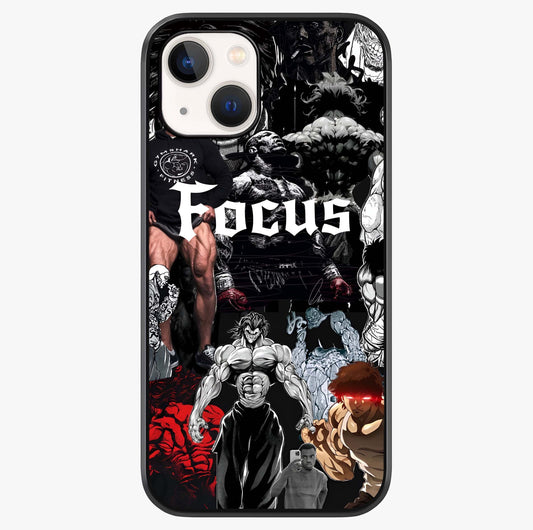 Relentless Power Focus Glass Case showing full back design in clean flat view with glossy glass finish.