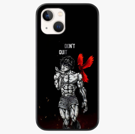Rise Beyond Limits Glass Case showing full back design in clean flat view with glossy glass finish.