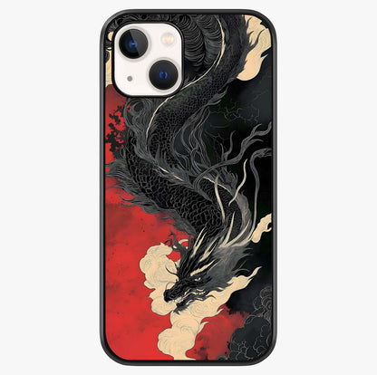 Shadow Dragon Fury Glass Case showing full back design in clean flat view with glossy glass finish.