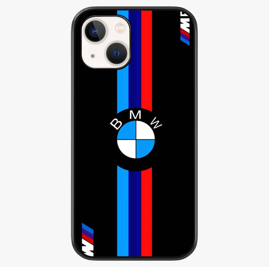 Turbo Bmw Beast Glass Case showing full back design in clean flat view with glossy glass finish.