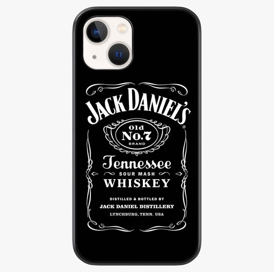 Vintage Whiskey Heritage Glass Case showing full back design in clean flat view with glossy glass finish.