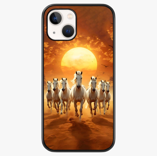 Wild Sunset Majesty Glass Case showing full back design in clean flat view with glossy glass finish.