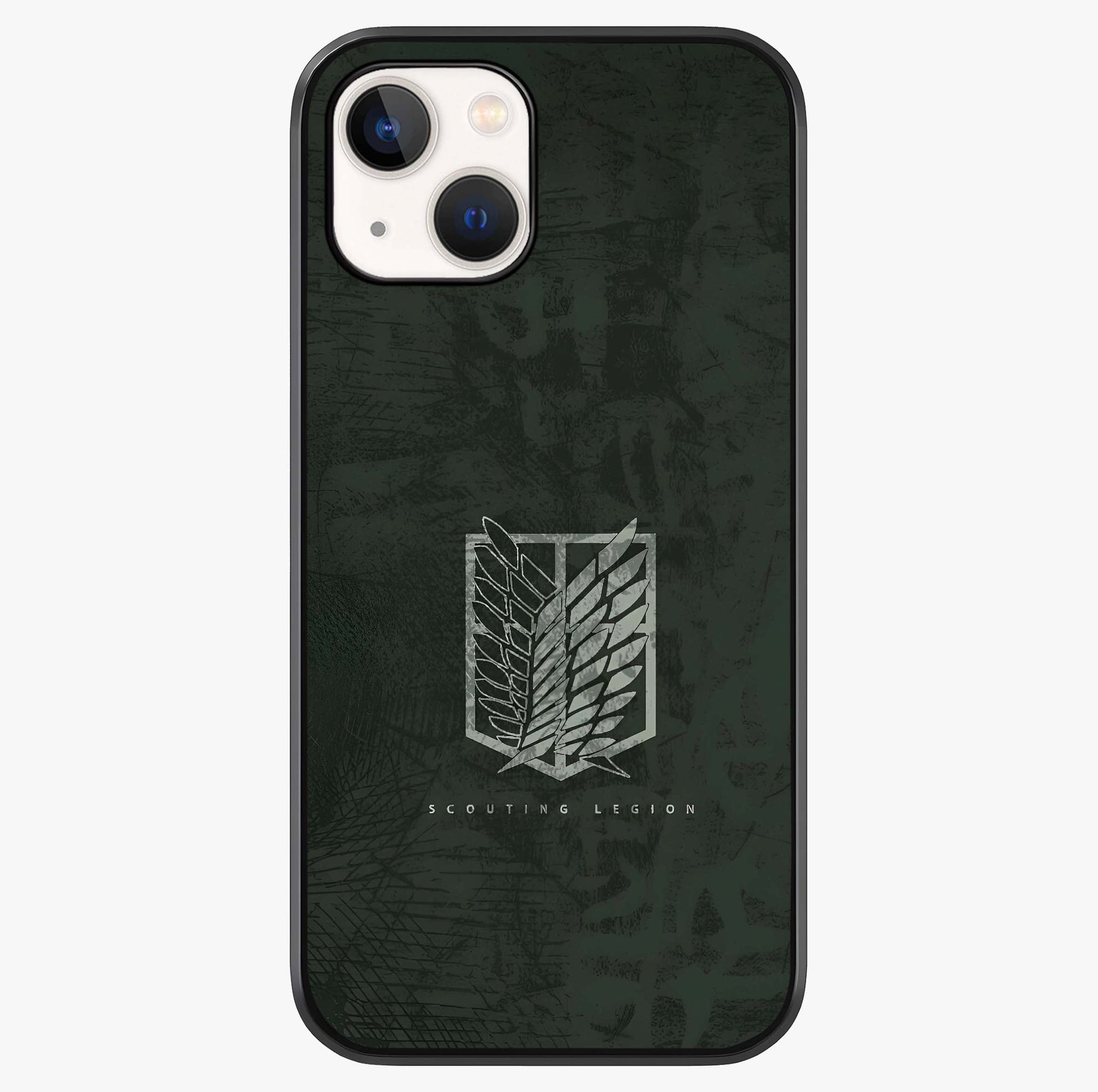 Wings Of Freedom Glass Case showing full back design in clean flat view with glossy glass finish.