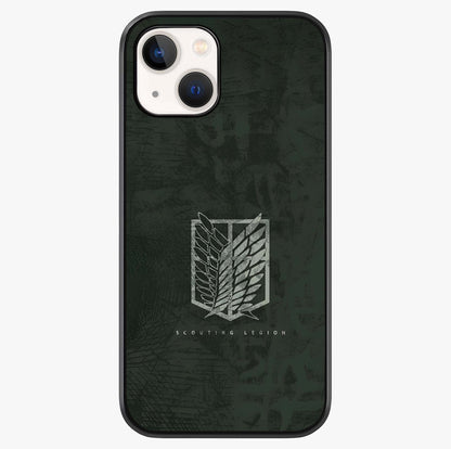 Wings Of Freedom Glass Case showing full back design in clean flat view with glossy glass finish.