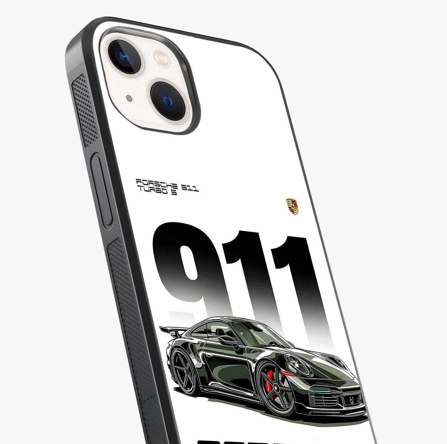 911 Turbo Dominance Glass Case captured at a warm angle highlighting gloss, texture and premium glass finish.