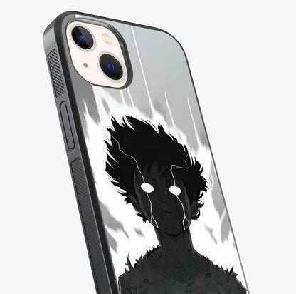Awakened Inner Rage Glass Case captured at a warm angle highlighting gloss, texture and premium glass finish.