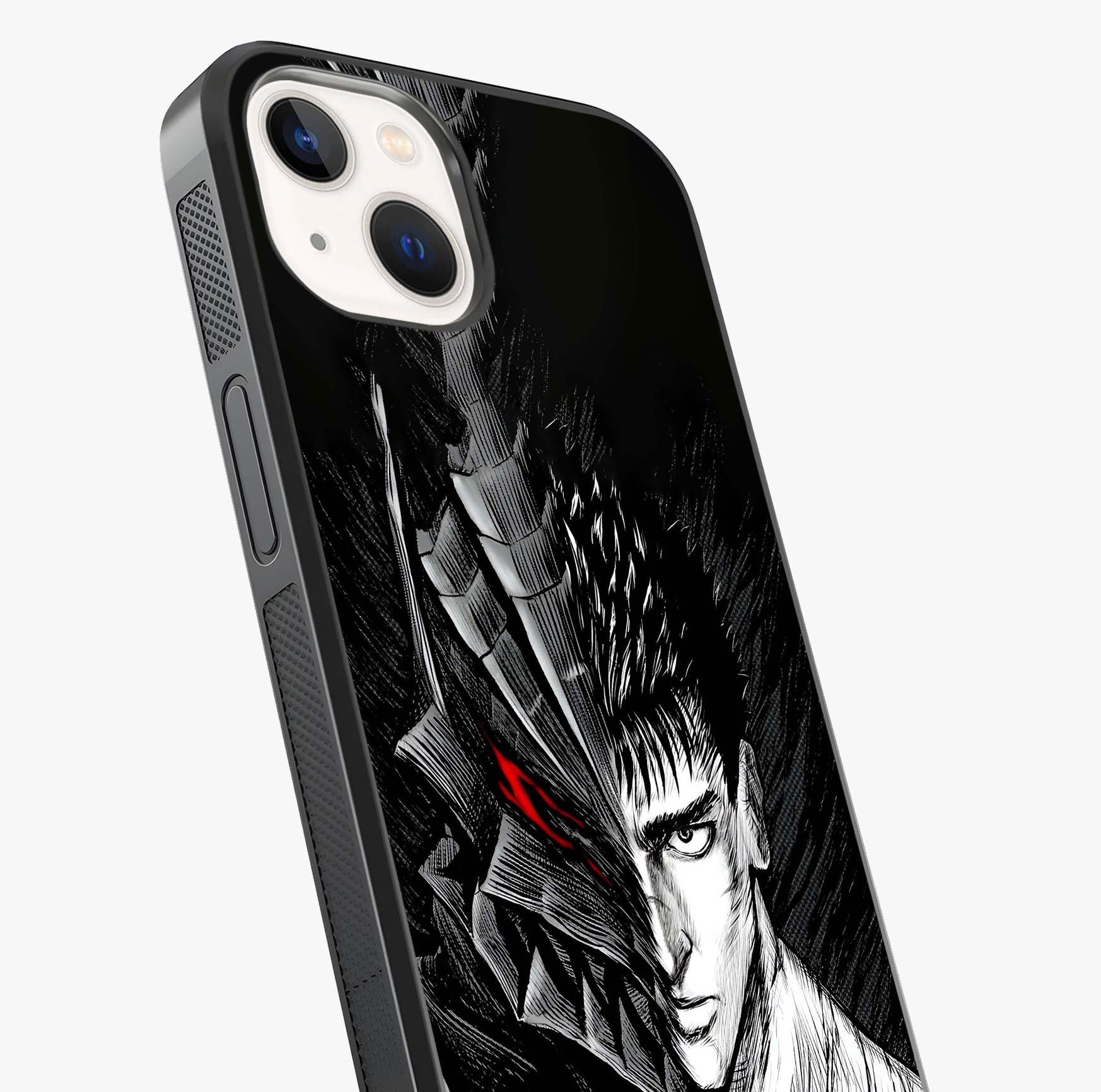 Berserker Blood Oath Glass Case captured at a warm angle highlighting gloss, texture and premium glass finish.