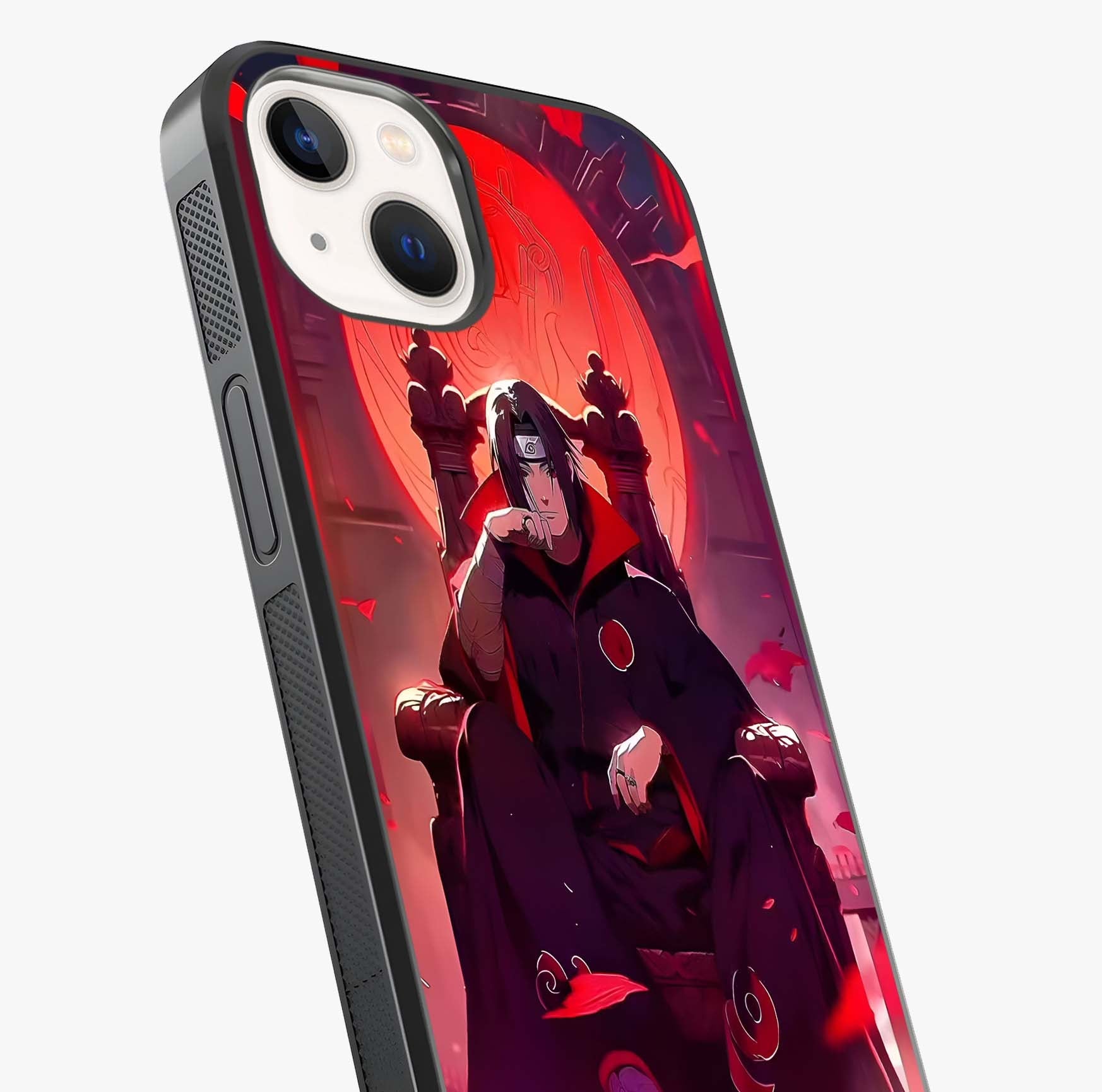 Blood Moon Sovereign Glass Case captured at a warm angle highlighting gloss, texture and premium glass finish.